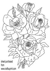 Roses Topper Digi Stamp