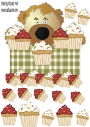 Cupcake Bear Topper