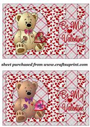 2 Valentines Bear Toppers