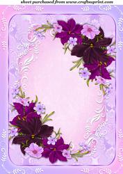 Pink and Lilac Floral Topper