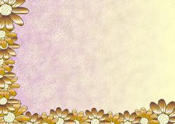 Gold Daisy Backing Sheet 1