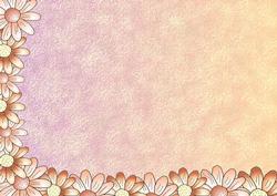 Peach Daisy Backing Sheet 1