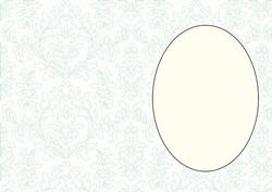 Light Green Floral Insert