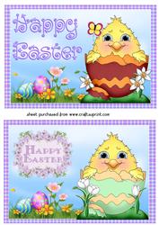 2 Easter Chick Toppers 1