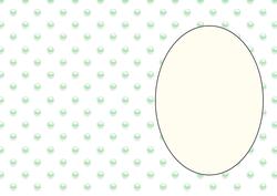 White and Green Spot Insert