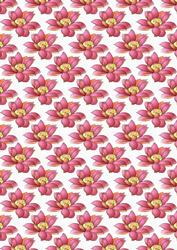Red Floral Backing Sheet