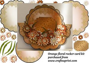 Orange Floral Rocker Mini Kit