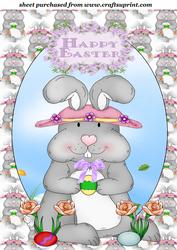 Easter Bunny Topper 1a