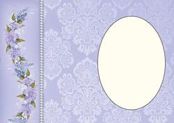 Blue Floral Side Border Insert