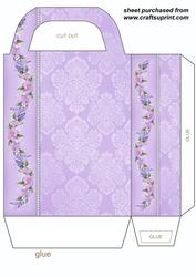 Lilac Floral Gift Bag