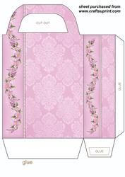 Pink Floral Gift Bag