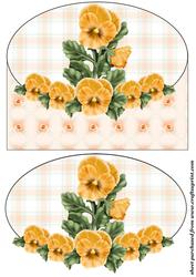 Orange Pansy Card Front 1
