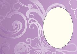 Lilac Floral Butterfly Insert 3