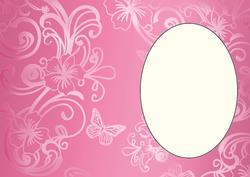 Pink Floral Butterfly Insert 1