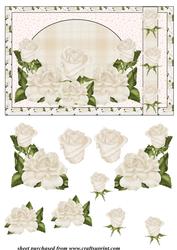 White Roses Topper