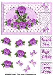 Purple Pansy Topper(n)