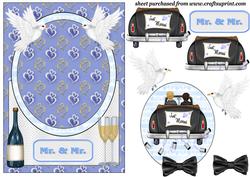 Male Wedding Card Front