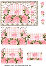 Pink Roses Pyramid Topper