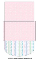 Pink Butterfly Money/voucher Wallet