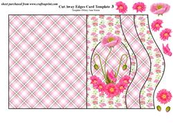 Pink Floral Card 1