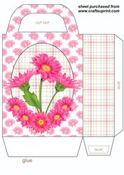 Pink Gerbra Gift Bag