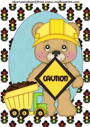 Construction Bear Topper 3