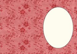 Sun Faded Floral Insert Red