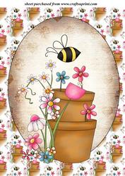 Cute Garden Bee Topper
