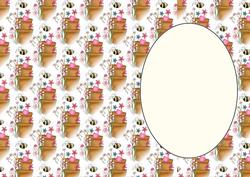 Floral Garden Bee Insert