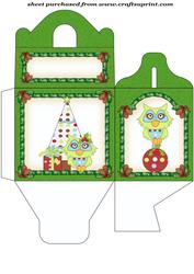 Christmas Owl Gable Box 2