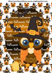 Halloween Owl Topper 1