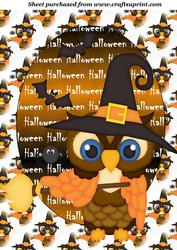 Halloween Owl Topper 2