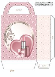 Lipstick and Heart Gift Bag 1