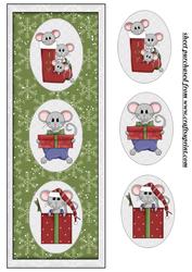 Christmas Mice Card Front 1