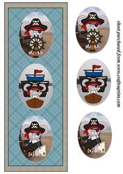 Red Pirate Mouse Card Front