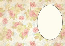 Vintage Floral Insert 13