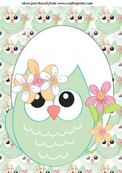 Spring Owl Topper 1