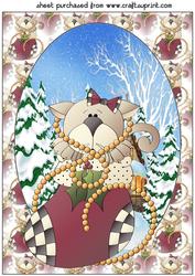 Christmas Kitty Topper
