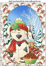 Christmas Puppy Topper