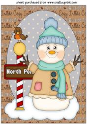 Cosy Snowman Topper 1