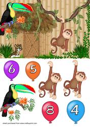 Birthday Jungle Card Front
