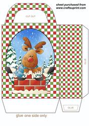 Christmas Reindeer Gift Bag 1