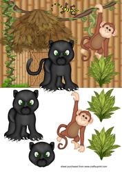 Jungle Cat Quick Card Front