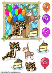Birthday Jungle Topper