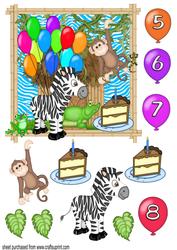 Birthday Jungle 2 Topper