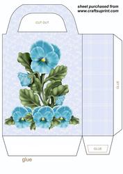 Blue Pansy Gift Bag