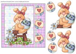 Easter Rabbit Card Front 1