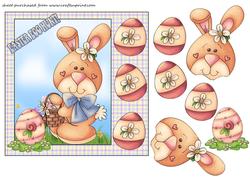 Easter Bunny Card Front 3