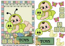 Cute as a Bug Baby Card Front 4