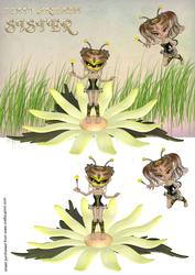 Happy Birthday Sister Garden Fairy